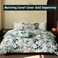 Helthep 100 Cotton Green Floral Printed Bed Sheets Floral Sheet Set King with 175 Deep Pocket 4Pcs Botanical Patterned Sheets for King Size Bed