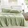 Comfort Spaces 100 Cotton Sheets Twin Breathable Soft Cotton Sheets Naturally Cool Cotton Bed Sheets with 12 Elastic Pocket Fits up to 14 Mattress All Seasons Sheet Set Sage Green 3 Piece
