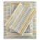 Mooreeke Striped King Bed Sheets Deep Pocket 4 Piece King Sheet Set Soft Microfiber Blue Yellow Pinstripe Bedding Sheets Pillowcases