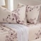Zusbest Queen Sheet Set 100 Percale Cotton Red Floral Bed Sheet Set Brushed for Extra Softness Luxury Toile Flannel Like Sheets Shabby Vintage Flower Print Deep Pocket Sheets 175 4 Pcs
