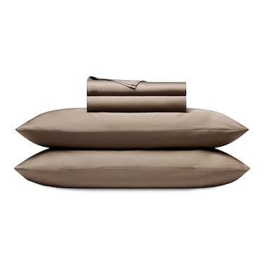 Cozy Earth Luxury Bed Sheet Set 100 Viscose from Bamboo Fabric UltraSoft Breathable Fits Regular Deep Pocket Mattresses up to 20 4 Pieces King Sheet Set Walnut