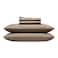 Cozy Earth Luxury Bed Sheet Set 100 Viscose from Bamboo Fabric UltraSoft Breathable Fits Regular Deep Pocket Mattresses up to 20 4 Pieces King Sheet Set Walnut