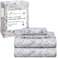 RUVANTI 100 Cotton Organic Percale Sheets Queen Size Crisp Cooling Bed Sheets for Hot Sleepers Deep Pocket 15 Soft Peach Finish Breathable Durable HotelStyle 4 Pcs Heather
