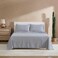 Wrangler Queen Size Sheet Set UltraSoft WrinkleResistant Bedding for Year Round Comfort Deep Pockets Bed Sheets with Matching Fitted Sheet Pillowcases Blaze Black