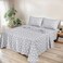 RUVANTI Flannel Sheets Full Size GOTS 100 Organic Cotton 4 Piece Warm Soft Breathable Set Deep Pocket Snug Fit Double Brushed Cozy All Season Bedding Baby Bear