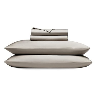 Cozy Earth Luxury Bed Sheet Set 100 Viscose from Bamboo Fabric UltraSoft Breathable Fits Regular Deep Pocket Mattresses up to 20 4 Pieces King Sheet Set Dove Grey