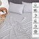 RUVANTI 100 Cotton Percale Sheets Twin Size Crisp Cooling Bed Sheets for Hot Sleepers Deep Pocket 16 Soft Breathable Durable HotelStyle 3 Piece Set Chevron