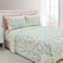 Elegant Comfort Softest and Coziest 6Piece Sheet Set 1500 Premium Hotel Quality Microfiber Deep Pocket Wrinkle Resistant 6Piece Floral Magnolia Pattern Bed Sheet Set Queen Magnolia