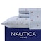 Nautica Twin Size Sheet Set Crisp Cotton Percale Bedding with Matching Pillowcase Lightweight Breathable Bed Sheets Deep Pocket College Dorm Room Essentials Lobster Walk Blue
