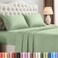 Utopia Bedding California King Size Sheet Set 4 Piece Bed Sheets Soft and Breathable Microfiber Includes 1 Fitted Sheet 1 Flat Sheet and 2 Pillowcases Oeko Tex Sage