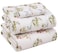 RUVANTI 100 Cotton Percale Sheets Twin Size Crisp Cooling Bed Sheets for Hot Sleepers Deep Pocket 16 Soft Breathable Durable HotelStyle 3 Piece Set Floral Bliss