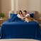 Utopia Bedding Full Size Sheet Set 4 Piece Bed Sheets Soft and Breathable Microfiber Includes 1 Fitted Sheet 1 Flat Sheet and 2 Pillowcases Oeko Tex Dusk Blue