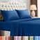 Utopia Bedding Full Size Sheet Set 4 Piece Bed Sheets Soft and Breathable Microfiber Includes 1 Fitted Sheet 1 Flat Sheet and 2 Pillowcases Oeko Tex Dusk Blue