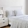 Nautica Queen Size Sheet Set Crisp Cotton Percale Bedding with Matching Pillowcases Lightweight Breathable Bed Sheets Deep Pocket College Dorm Room Essentials Windtale Boat Blue