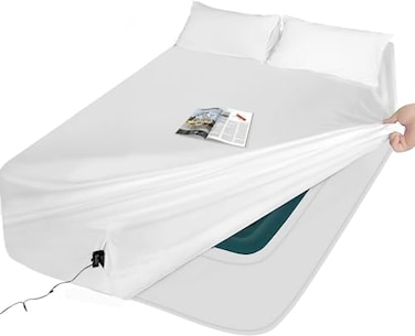 AEHISDHIE Queen Sheet Sets Air Mattress Sheets 3 Pieces Queen Sheets Sets 16 to 24 inch Inflate Without Disassembly Convenient Firm Easy to use Air Mattress White Queen