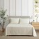 Eddie Bauer Twin Size Sheet Set 100 Cotton Percale Bedding Crisp Breathable Bed Sheets Fully Elastic Fitted Sheet with Pillowcase Little Gingham Beige