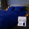 THE LAD COLLECTIVE 30 Queen Bedding Set Queen Bedding Sets 4Piece Bedset wFitted Sheet Top Sheet 2 Standard Pillowcases Duvet Not Included BambooCotton Atlantic Navy Blue
