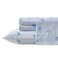 Wrangler Queen Size Sheet Set Soft Microfiber Bedding with Breathable Cooling Comfort Deep Pocket Fitted Sheet with Matching Pillowcases Americana Decor Cowboy Pinstripe Blue