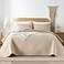 Davulos Twin Quilt Bedding SetBeige Ultrasonic Quilt Set Reversible Microfiber BedspreadLightweight Soft Modern Geometric Coverlet Set for All Seasons1 Quilt1 Pillow Sham
