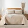 Davulos Twin Quilt Bedding SetBeige Ultrasonic Quilt Set Reversible Microfiber BedspreadLightweight Soft Modern Geometric Coverlet Set for All Seasons1 Quilt1 Pillow Sham