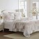 Laura Ashley Queen Quilt Set Soft Lightweight Bedding with Matching Shams Reversible Room Decor College Dorm Room Essentials Celina Patchwork Pink