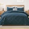 Exclusivo Mezcla King Quilt Set Navy Blue Quilts Bedding Set with 2 Pillow Shams Modern King Bedspread with Striped Pattern Soft Lightweight Bedspreads Coverlets for All Seasons