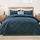 Exclusivo Mezcla King Quilt Set Navy Blue Quilts Bedding Set with 2 Pillow Shams Modern King Bedspread with Striped Pattern Soft Lightweight Bedspreads Coverlets for All Seasons