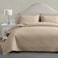 MapleStone MapleStone Quilt Set Queen Size Lightweight Beige Bedspread Ultrasonic Chevron Pattern Light Coverlet for All Season Comforter Bedding Decor 3 Piece Full Bed Cover Sets