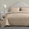 MapleStone MapleStone Quilt Set Queen Size Lightweight Beige Bedspread Ultrasonic Chevron Pattern Light Coverlet for All Season Comforter Bedding Decor 3 Piece Full Bed Cover Sets
