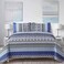 WONGS BEDDING Boho Quilt Set Twin Size Blue Bohemian 2 Pieces Quilt Sets Lightweight Bedspread Coverlet Bedding Set for All Season 68x86