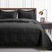 Love's cabin Loves cabin Twin Quilt Set Black Bedspreads Soft Bed Fall Lightweight Bedspread Comforter Modern Style Coin Pattern Coverlet for All Season 2 Pieces 1 Quilt 1 Pillow Sham