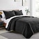 Love's cabin Loves cabin Twin Quilt Set Black Bedspreads Soft Bed Fall Lightweight Bedspread Comforter Modern Style Coin Pattern Coverlet for All Season 2 Pieces 1 Quilt 1 Pillow Sham