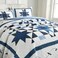 Secgo Handmade Quilted 100 Cotton Queen Comforter Set for Bed 100 Cotton Quilts Queen Size Black Bedspreads 90 96 Inch with 2 Pillow Shams Patchwork Reversible Lightweight Bedding