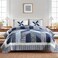 Secgo Handmade Quilted 100 Cotton Queen Comforter Set for Bed 100 Cotton Quilts Queen Size Black Bedspreads 90 98 Inch with 2 Pillow Shams Patchwork Reversible Lightweight Bedding