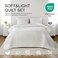 DAWNDIOR Max Oversized California King Quilt Set 112x106Soft Washed Lightweight BedspreadMultiLock QuiltingMinimalist Nordic Bedding Spring Summer Quilt Set 1 Quilt 2 Pillow Shams Cream White