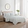 Stone Cottage Twin Quilt Set Reversible Cotton Bedding with Matching Shams Striped Ideal Bedding Set Willow Way Green Twin