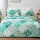 Whale Flotilla Patchwork Quilt King Size Extra Soft Boho Floral Bedspreads for Bed Reversible Lightweight King Quilt Bedding Set Printed Coverlets with 2 Pillow Shams for All Seasons Green
