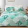 Whale Flotilla Patchwork Quilt Twin Size Extra Soft Boho Floral Bedspreads for Bed Reversible Lightweight Twin Quilt Bedding Set Printed Coverlets with 1 Pillow Sham for All Seasons Green