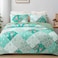 Whale Flotilla Patchwork Quilt Twin Size Extra Soft Boho Floral Bedspreads for Bed Reversible Lightweight Twin Quilt Bedding Set Printed Coverlets with 1 Pillow Sham for All Seasons Green