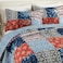 Secgo California King Comforter Set for Bed 100 Cotton Quilts Cal King Size Black Bedspreads 120 110 Inch with 2 Pillow Shams Patchwork Reversible Lightweight Bedding