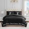 Juicy Couture Comforter Set Gothic Design Bedding King 3 Piece Set Includes 1 108 x 92 Comforter and 2 20 x 36 Shams Wrinkle Resistant Premium Bedroom Decor Black