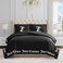 Juicy Couture Comforter Set Gothic Design Bedding King 3 Piece Set Includes 1 108 x 92 Comforter and 2 20 x 36 Shams Wrinkle Resistant Premium Bedroom Decor Black