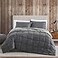 Eddie Bauer King Comforter Set Microsuede Bedding with Soft Sherpa Reverse 3 Piece Bed Set with Matching Pillowcases Sherwood Grey