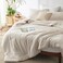 Bedsure Super King Comforter Set Beige Soft Bedding for All Seasons Cationic Dyed Bed Set 3 Pieces 1 Super King Size Comforter 120x120 and 2 Pillow Shams 20x362