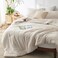Bedsure Super King Comforter Set Beige Soft Bedding for All Seasons Cationic Dyed Bed Set 3 Pieces 1 Super King Size Comforter 120x120 and 2 Pillow Shams 20x362