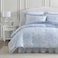 Laura Ashley King Comforter Set Cotton Reversible Bedding Set with Matching Shams Farmhouse Home Dcor Bedford Blue King