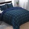Basic Beyond Queen Comforter Set Navy and Green Buffalo Plaid Comforter Set Queen Down Alternative Bed Comforter Queen Set for All Season1 Comforter with 2 Pillow Shams 88 x 92