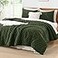 Litanika Dark Olive Green King Comforter Set 3 Pieces Lightweight Tufted Bedding Sets Down Alternative Comforter Fluffy Bed Set Gift Choice