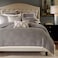Madison Park Signature Cozy Comforter Set All Season Bedding Combo Filled Insert and Removable Duvet Cover Shams Decorative Pillows Queen 92 in x 96 in Geometric Grey 9 Piece