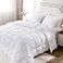 KASENTEX California King Comforter Set Reversible Dual Color Goose Down Alternative UltraSoft Lightweight Machine Washable Maintain Fluffiness All Season Warmth White